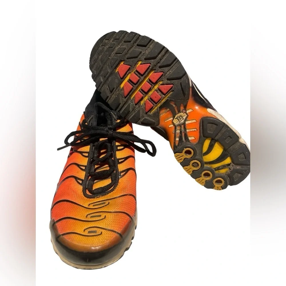 Nike Air Max Plus TN Black and Orange Sneakers
